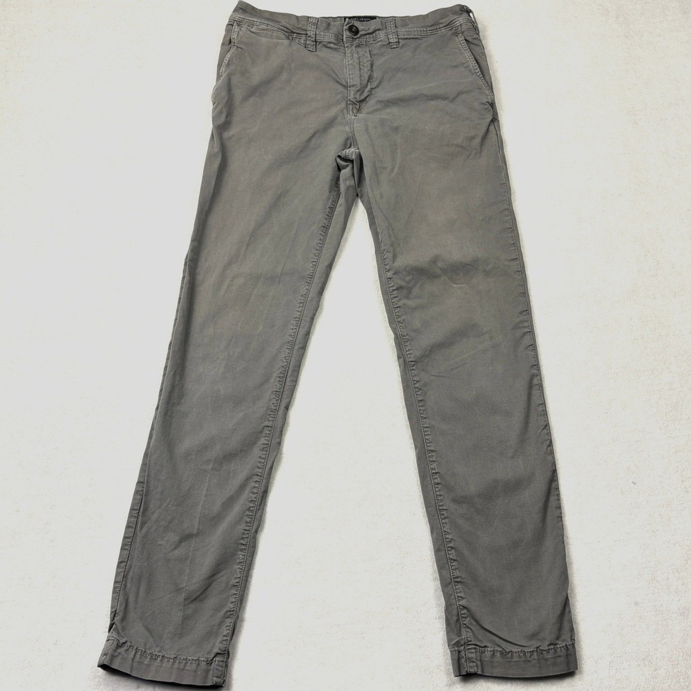American Eagle Outfitters Extreme Flex Slim Chino Pants‎ Gray 29x32 Mens Casual